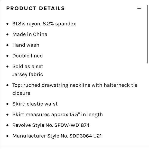 NWT superdown Alina Halter Set in Orange HALTER TOP AND MINI SKIRT - Picture 4 of 5